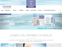 Tablet Screenshot of eauthermalejonzac.com
